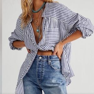 Free People We The Free One of the Boys Striped Tunic